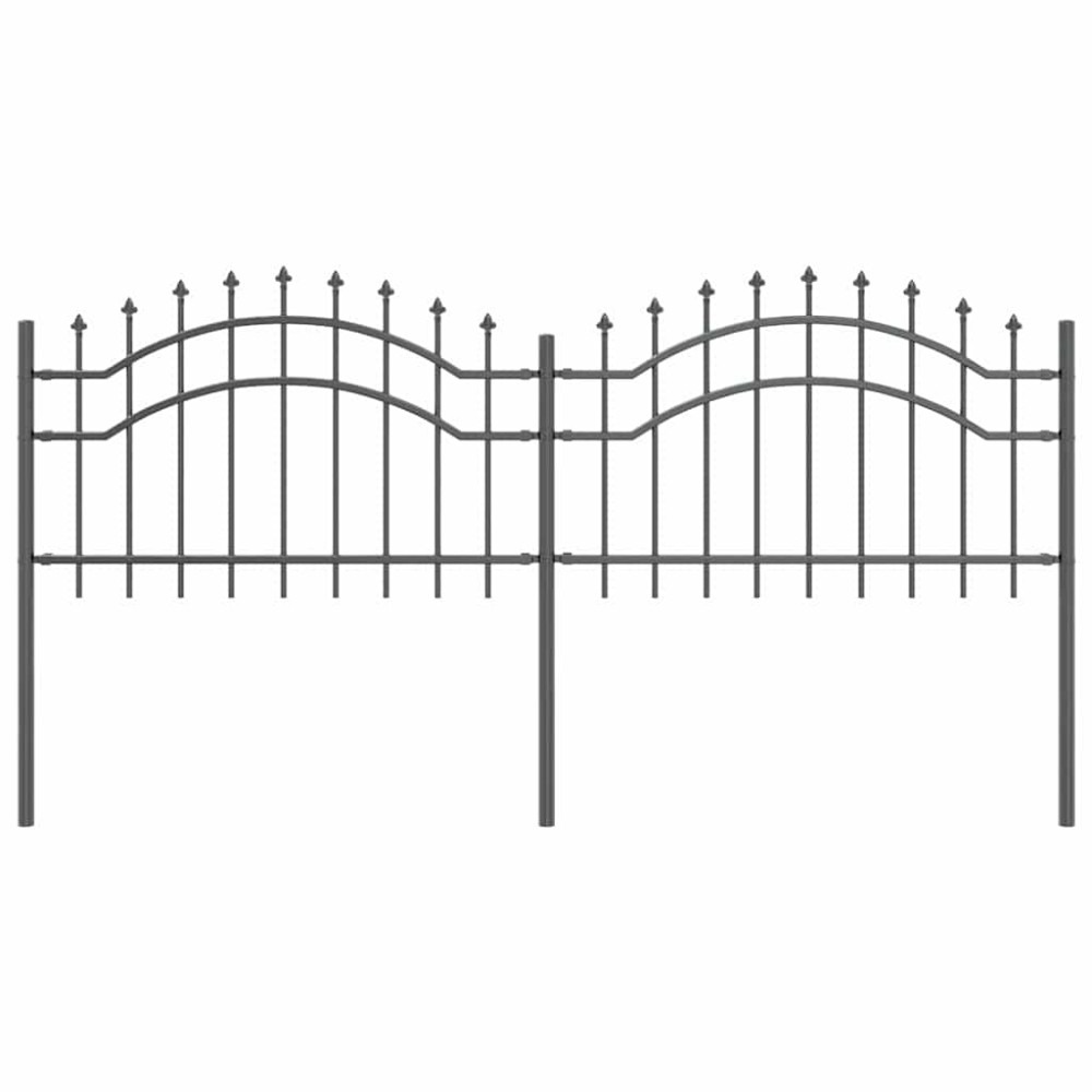 vidaXL Φράχτης Κήπου WOERDEN 240 x 115 cm Ατσάλι με Επικάλυψη Πούδρας
