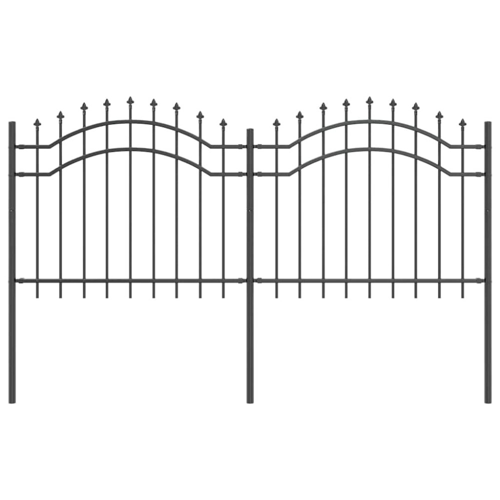 vidaXL Φράχτης Κήπου WOERDEN 240 x 140 cm Ατσάλι με Επικάλυψη Πούδρας