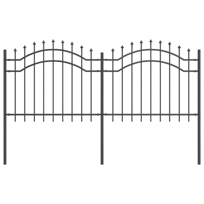 vidaXL Φράχτης Κήπου WOERDEN 240 x 140 cm Ατσάλι με Επικάλυψη Πούδρας