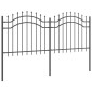 vidaXL Φράχτης Κήπου WOERDEN 240 x 140 cm Ατσάλι με Επικάλυψη Πούδρας