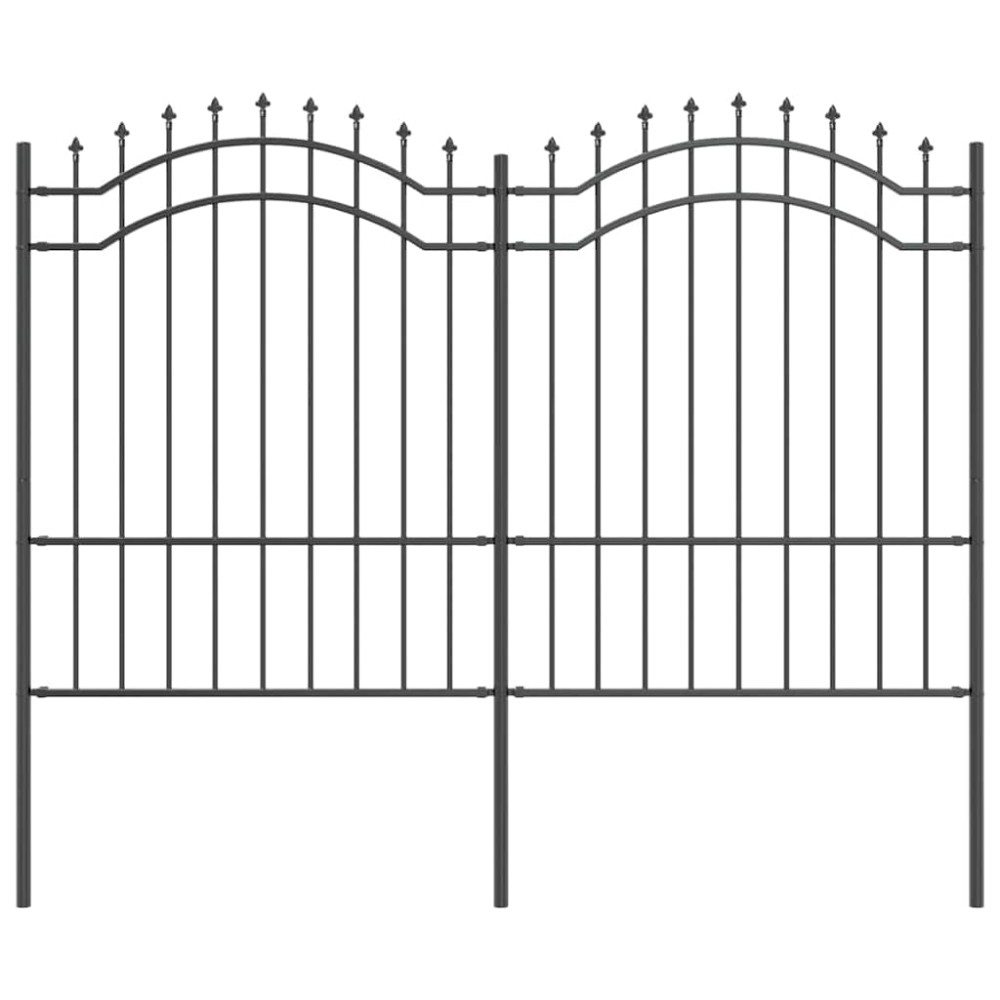vidaXL Φράχτης Κήπου WOERDEN 240 x 190 cm Ατσάλι με Επικάλυψη Πούδρας