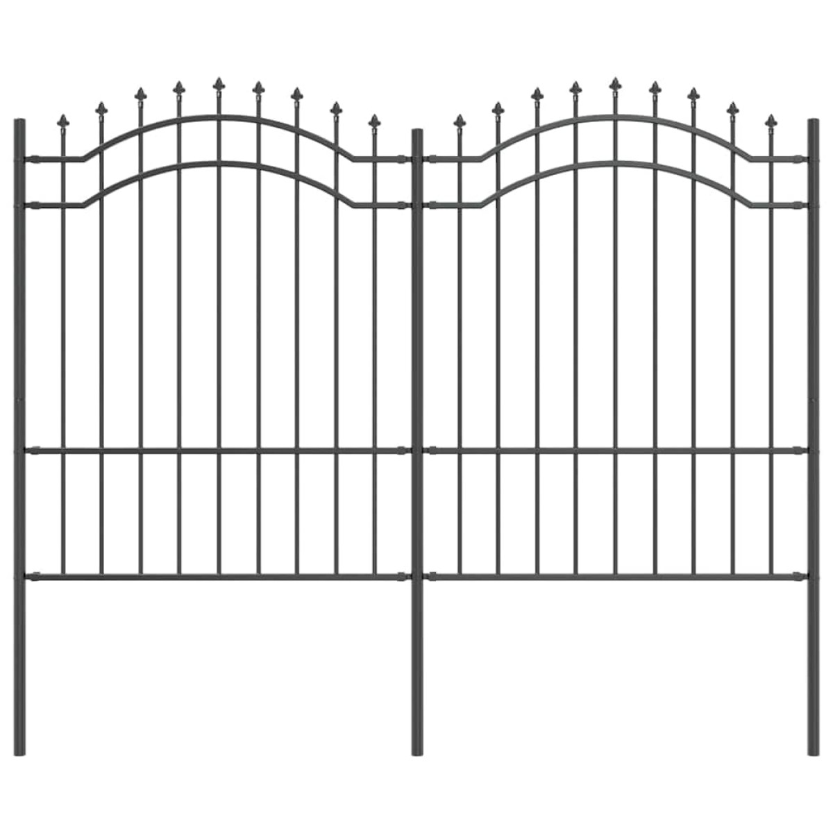 vidaXL Φράχτης Κήπου WOERDEN 240 x 190 cm Ατσάλι με Επικάλυψη Πούδρας