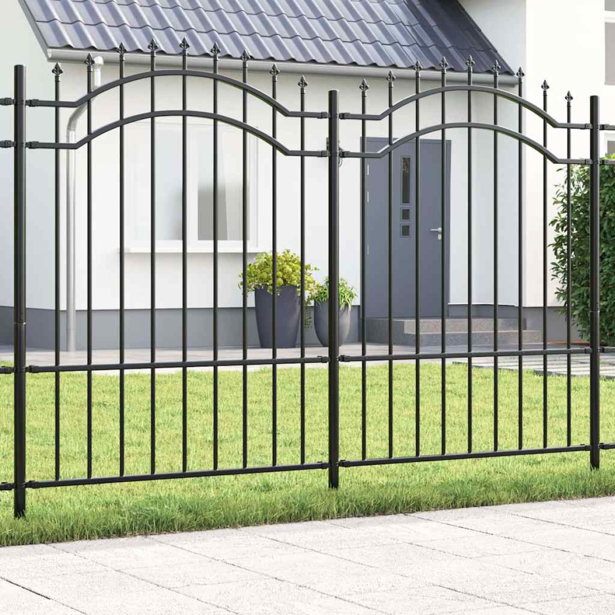 vidaXL Φράχτης Κήπου WOERDEN 240 x 190 cm Ατσάλι με Επικάλυψη Πούδρας