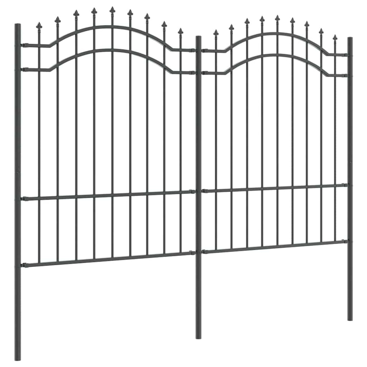 vidaXL Φράχτης Κήπου WOERDEN 240 x 190 cm Ατσάλι με Επικάλυψη Πούδρας