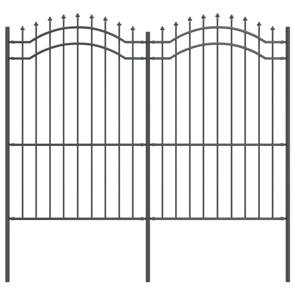 vidaXL Φράχτης Κήπου WOERDEN 240 x 215 cm Ατσάλι με Επικάλυψη Πούδρας