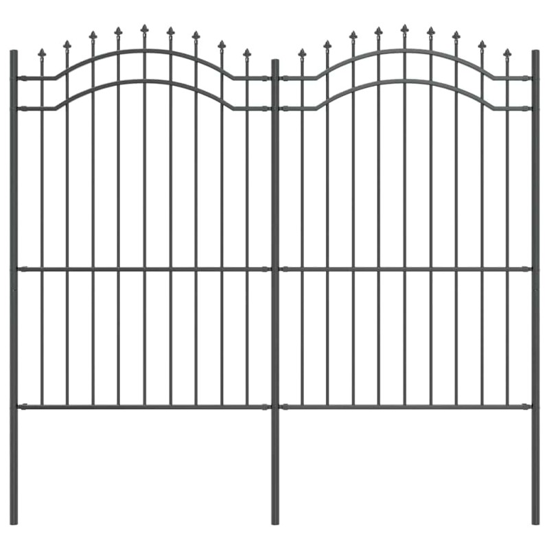 vidaXL Φράχτης Κήπου WOERDEN 240 x 215 cm Ατσάλι με Επικάλυψη Πούδρας