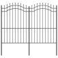 vidaXL Φράχτης Κήπου WOERDEN 240 x 215 cm Ατσάλι με Επικάλυψη Πούδρας
