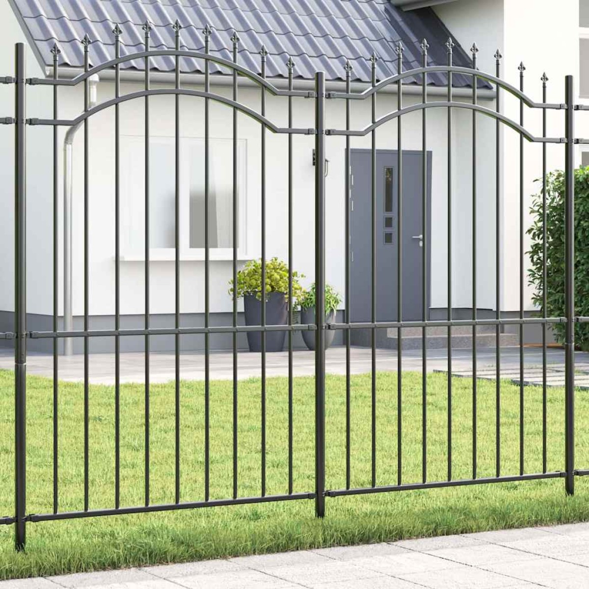 vidaXL Φράχτης Κήπου WOERDEN 240 x 215 cm Ατσάλι με Επικάλυψη Πούδρας