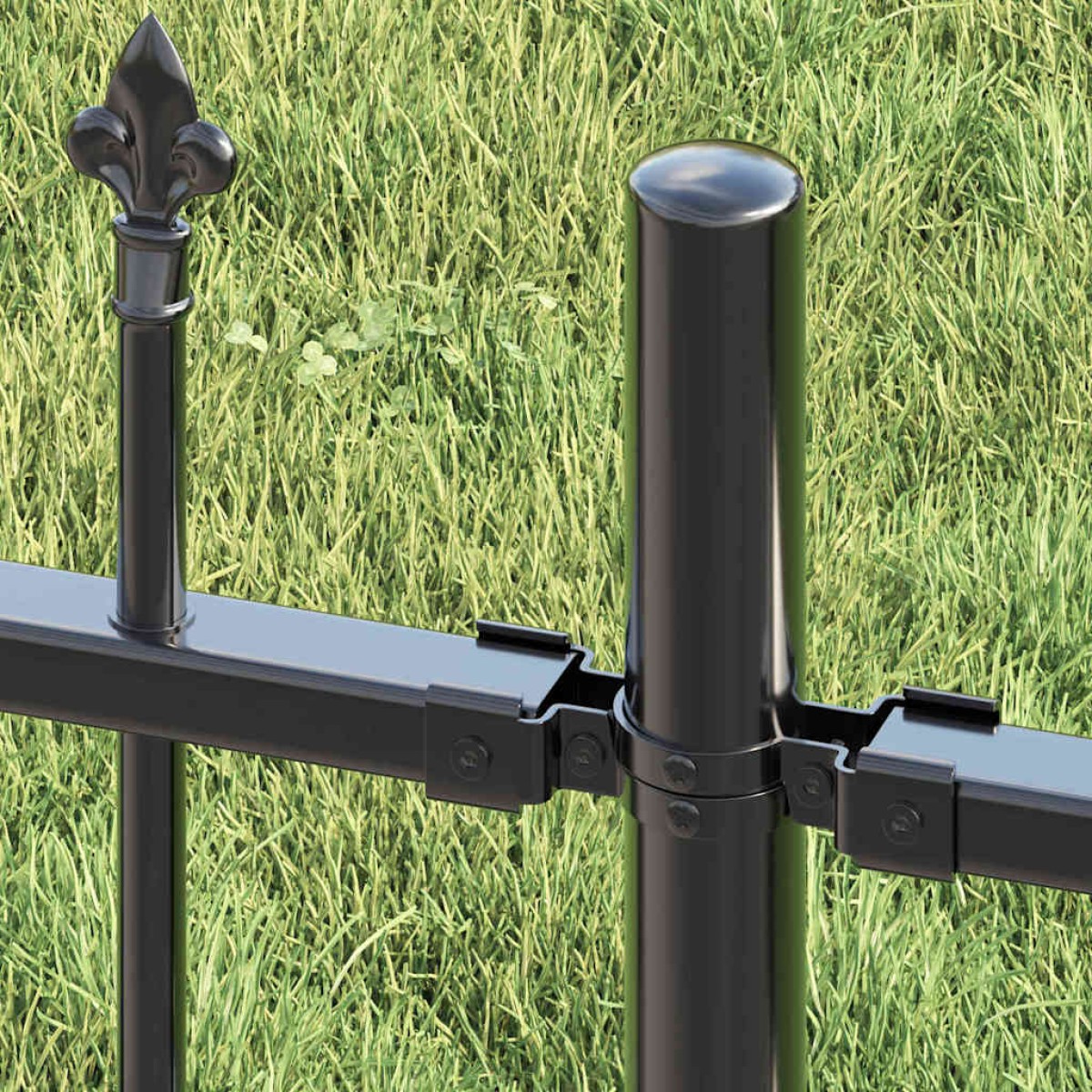 vidaXL Φράχτης Κήπου WOERDEN 240 x 215 cm Ατσάλι με Επικάλυψη Πούδρας