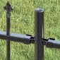 vidaXL Φράχτης Κήπου WOERDEN 240 x 215 cm Ατσάλι με Επικάλυψη Πούδρας