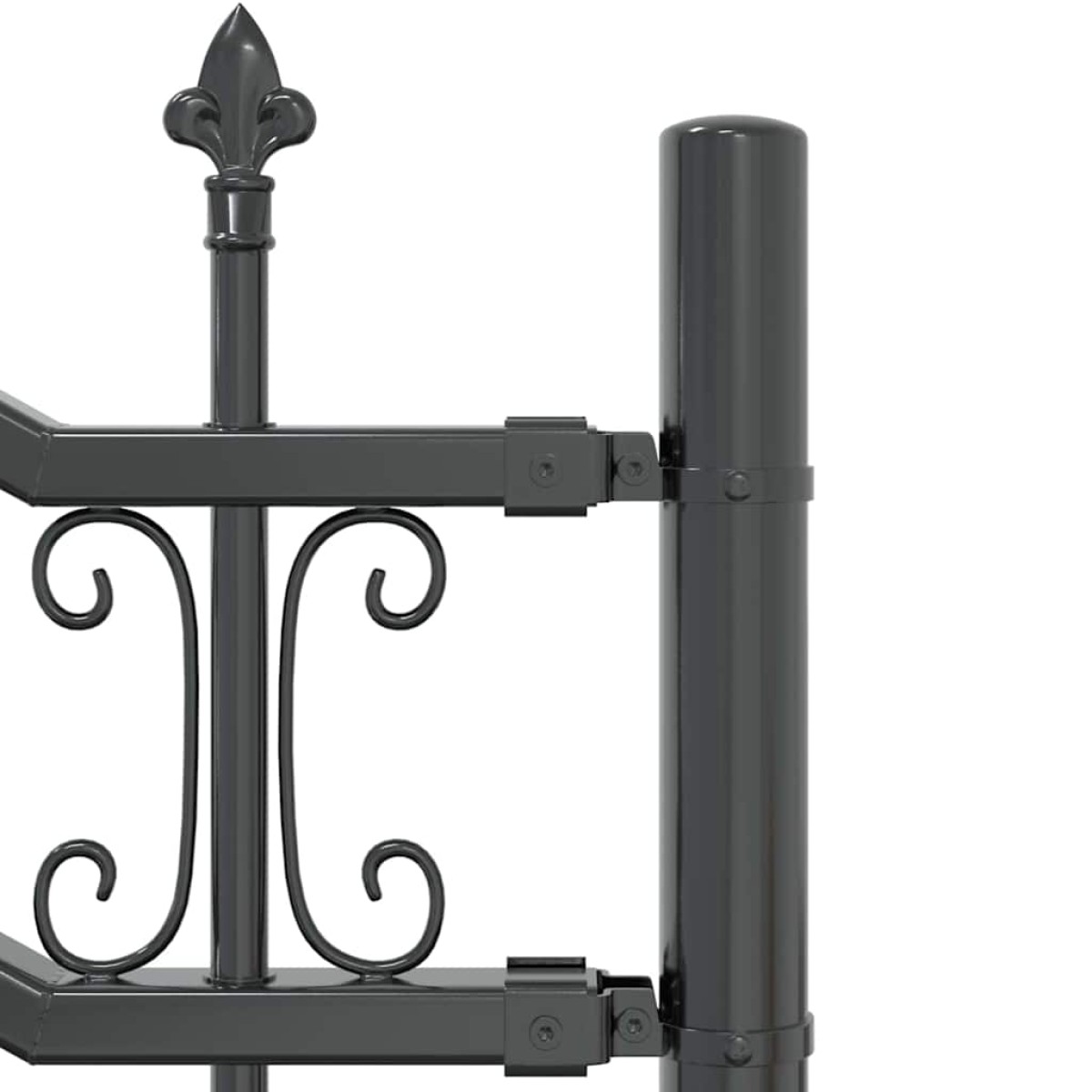 vidaXL Φράχτης Κήπου KAMPEN 240 x 118 εκ Ατσάλι με Επικάλυψη Πούδρας