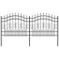 vidaXL Φράχτης Κήπου KAMPEN 240 x 140 cm Ατσάλι με Επικάλυψη Πούδρας