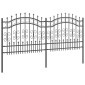 vidaXL Φράχτης Κήπου KAMPEN 240 x 140 cm Ατσάλι με Επικάλυψη Πούδρας
