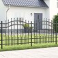 vidaXL Φράχτης Κήπου KAMPEN 240 x 140 cm Ατσάλι με Επικάλυψη Πούδρας