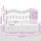 vidaXL Φράχτης Κήπου KAMPEN 240 x 166 εκ Ατσάλι με Επικάλυψη Πούδρας