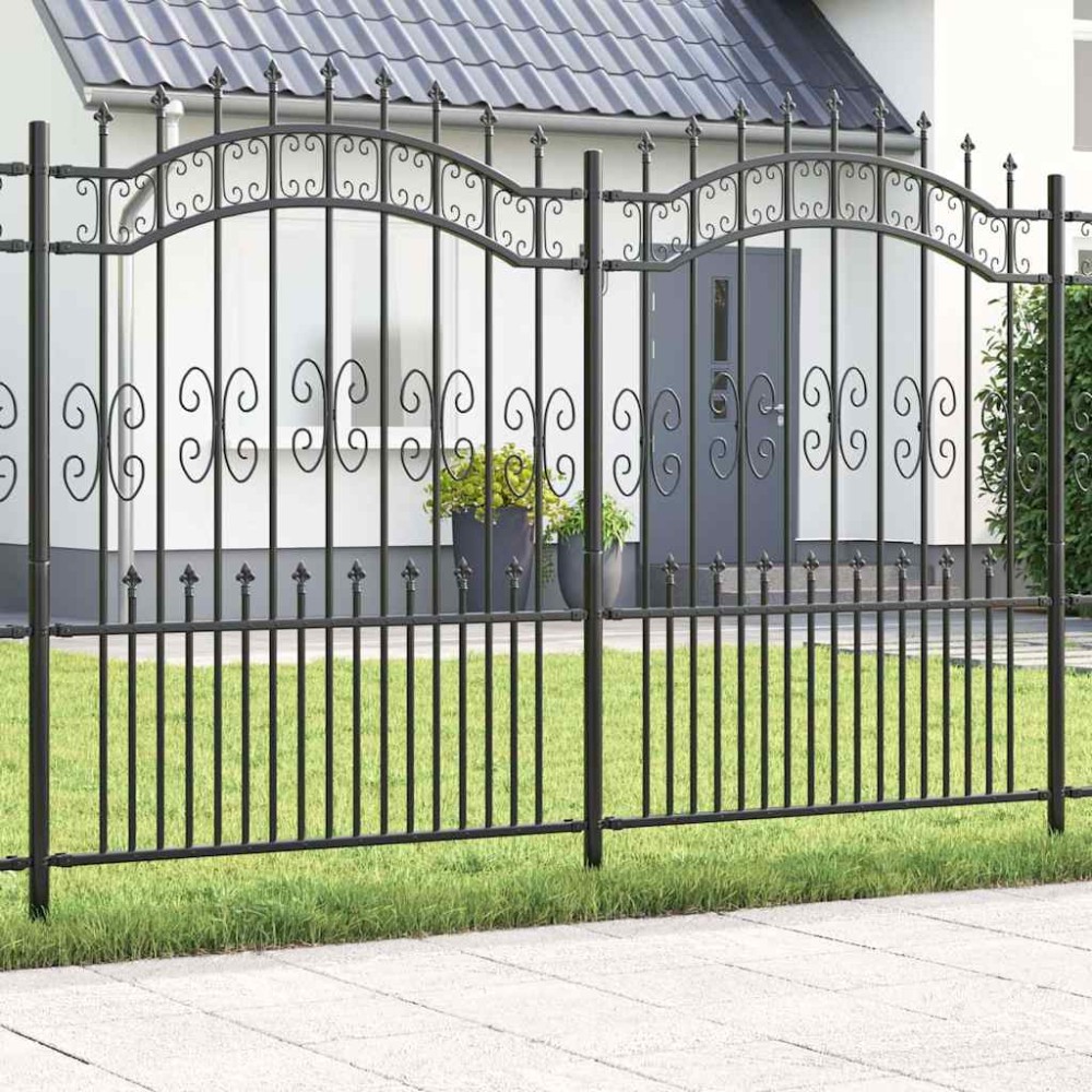 vidaXL Φράχτης Κήπου KAMPEN 240 x 202,5 εκ Ατσάλι με Επικάλυψη Πούδρας