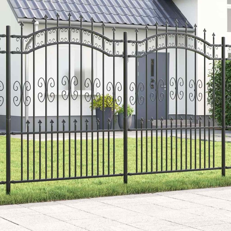 vidaXL Φράχτης Κήπου KAMPEN 240 x 202,5 εκ Ατσάλι με Επικάλυψη Πούδρας