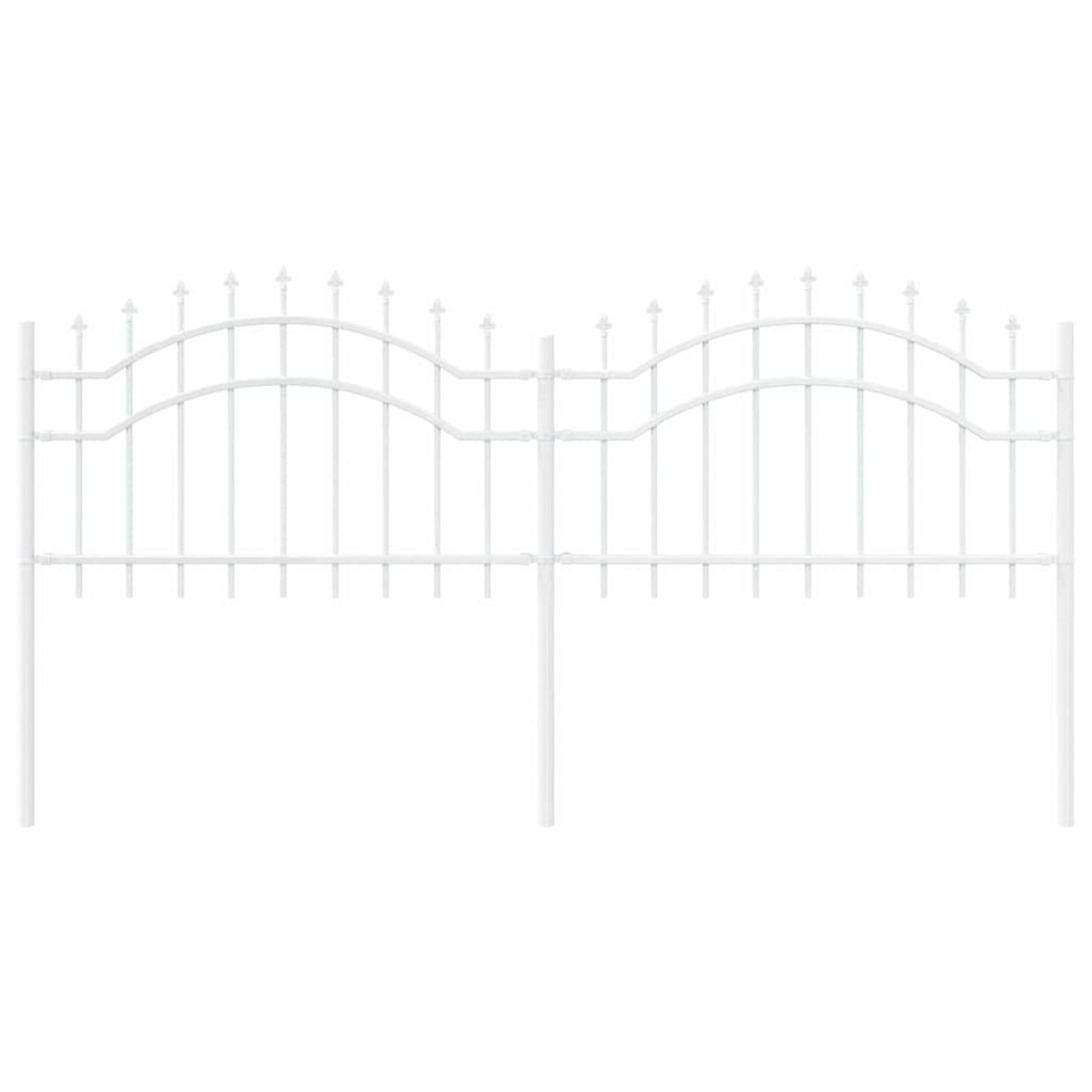 vidaXL Φράχτης Κήπου WOERDEN 240 x 115 cm Ατσάλι με Επικάλυψη Πούδρας