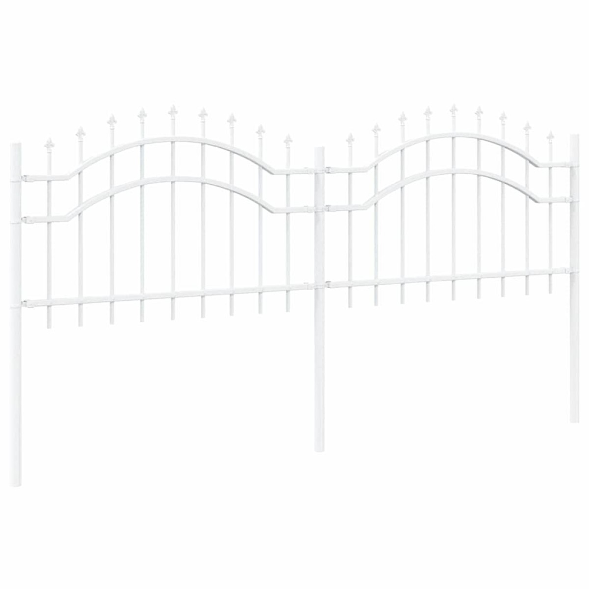 vidaXL Φράχτης Κήπου WOERDEN 240 x 115 cm Ατσάλι με Επικάλυψη Πούδρας