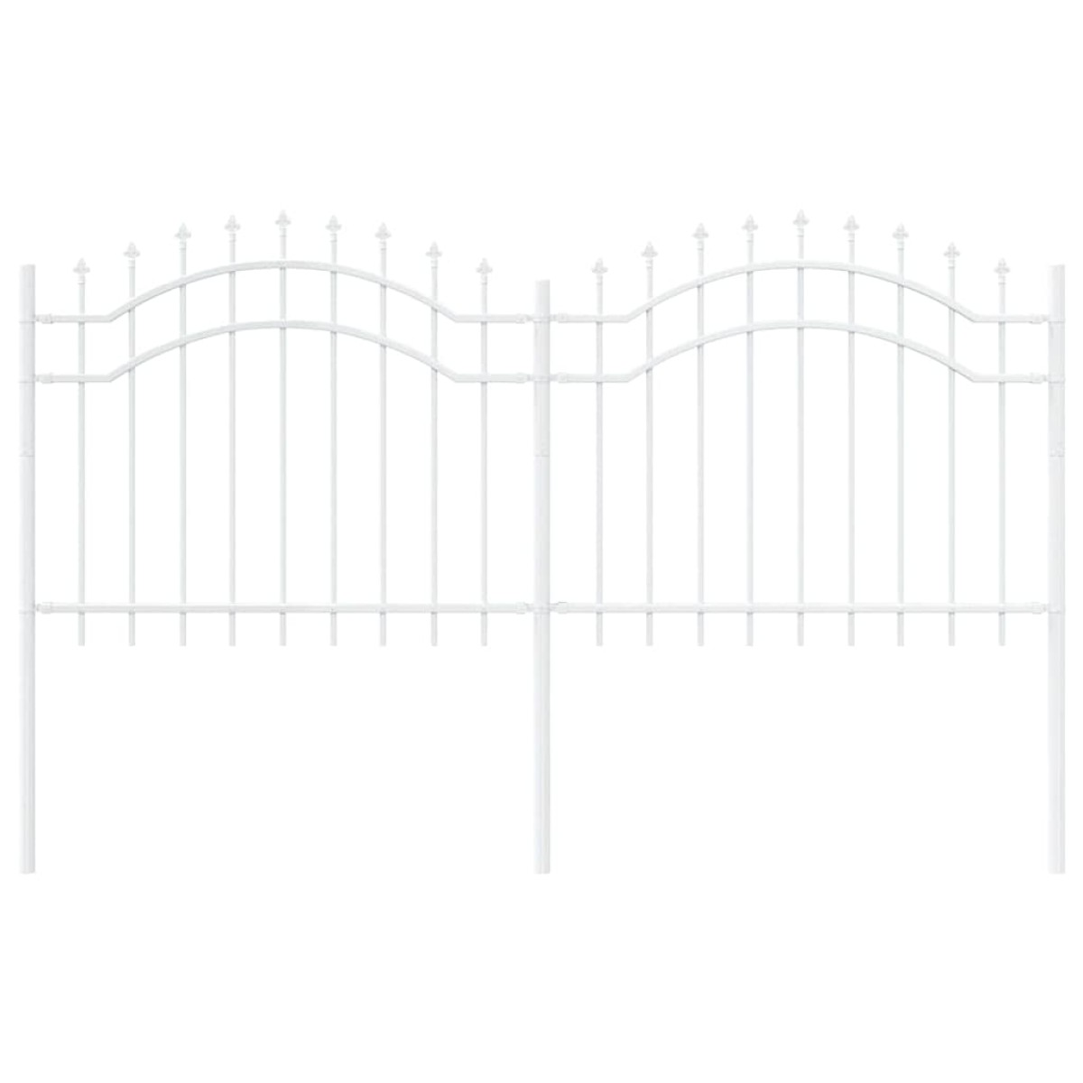 vidaXL Φράχτης Κήπου WOERDEN 240 x 140 cm Ατσάλι με Επικάλυψη Πούδρας