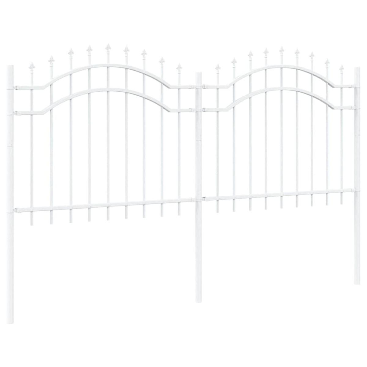 vidaXL Φράχτης Κήπου WOERDEN 240 x 140 cm Ατσάλι με Επικάλυψη Πούδρας