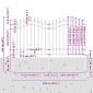 vidaXL Φράχτης Κήπου WOERDEN 240 x 165 εκ. Ατσάλι με Επικάλυψη Πούδρας