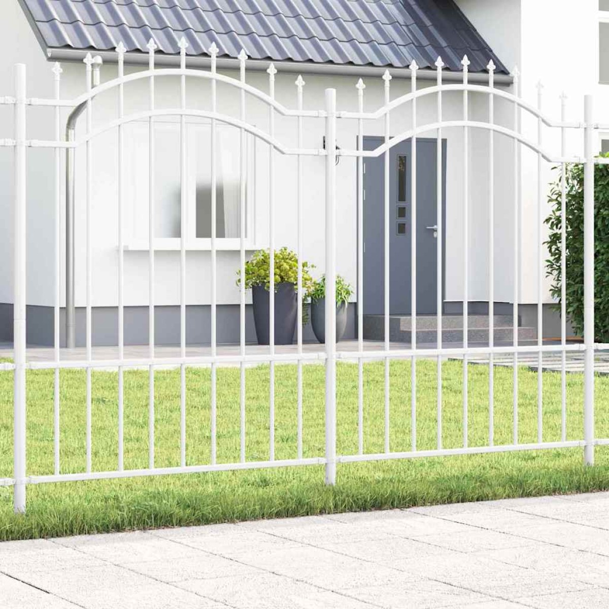 vidaXL Φράχτης Κήπου WOERDEN 240 x 190 cm Ατσάλι με Επικάλυψη Πούδρας