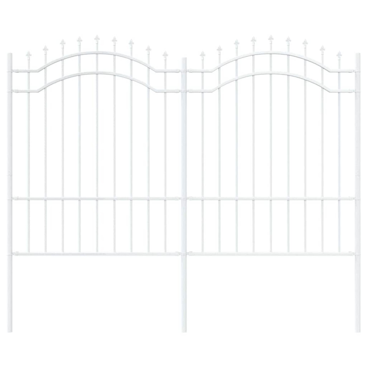 vidaXL Φράχτης Κήπου WOERDEN 240 x 190 cm Ατσάλι με Επικάλυψη Πούδρας