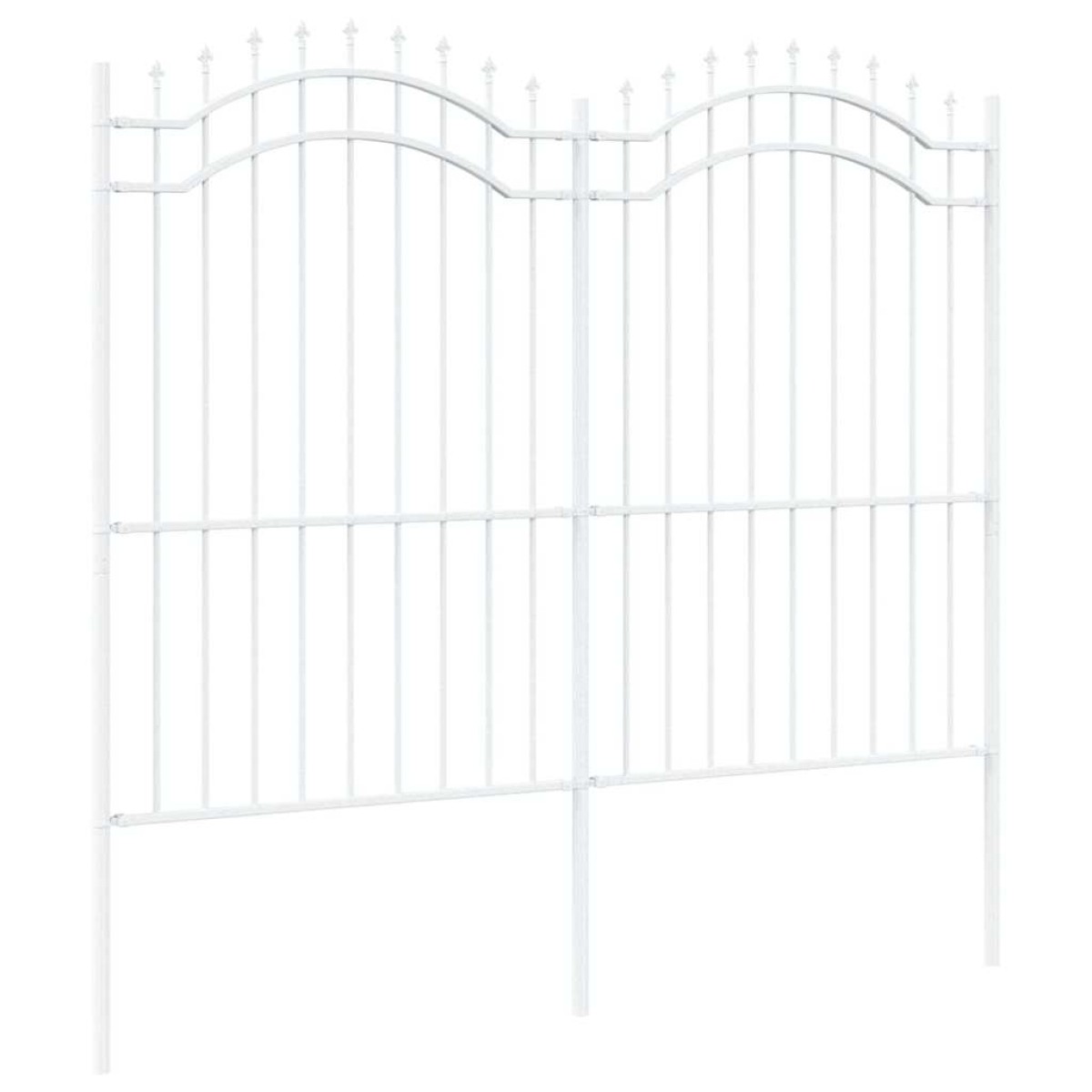 vidaXL Φράχτης Κήπου WOERDEN 240 x 215 cm Ατσάλι με Επικάλυψη Πούδρας