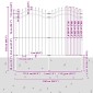 vidaXL Φράχτης Κήπου WOERDEN 240 x 215 cm Ατσάλι με Επικάλυψη Πούδρας