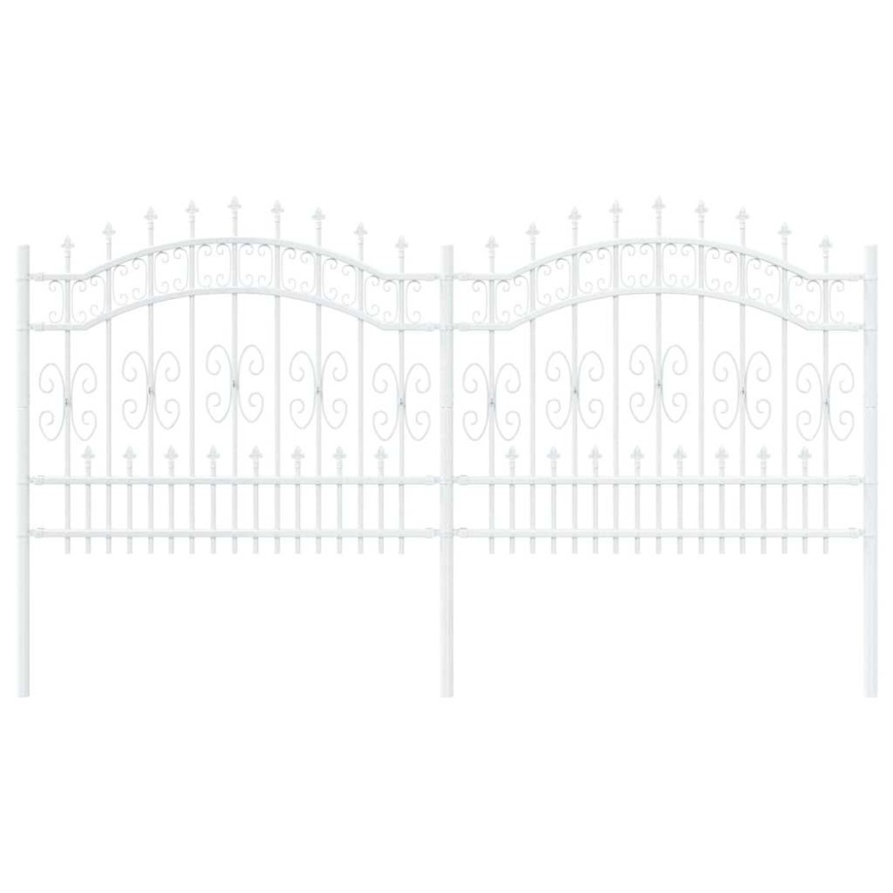 vidaXL Φράχτης Κήπου KAMPEN 240 x 140 cm Ατσάλι με Επικάλυψη Πούδρας
