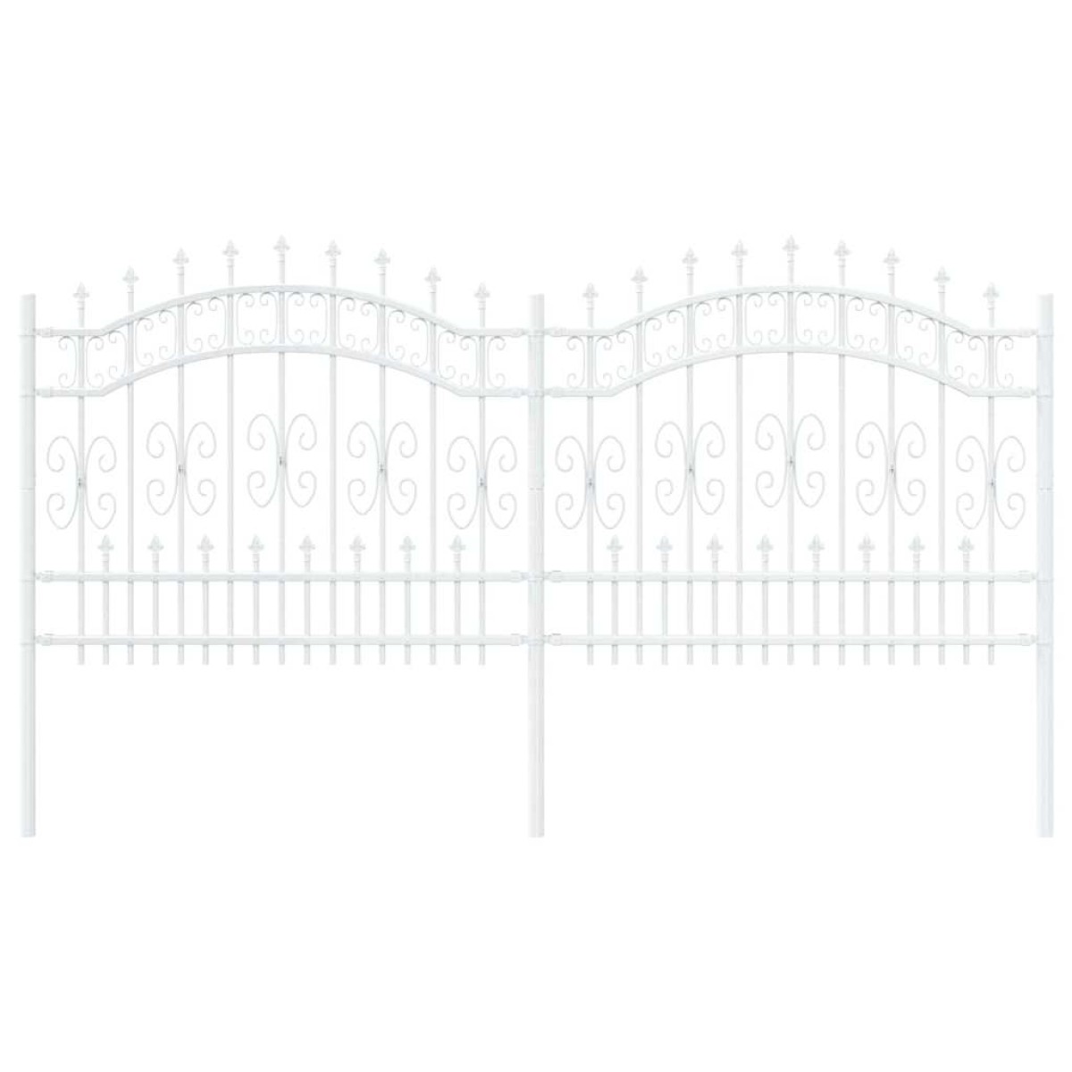 vidaXL Φράχτης Κήπου KAMPEN 240 x 140 cm Ατσάλι με Επικάλυψη Πούδρας