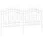 vidaXL Φράχτης Κήπου KAMPEN 240 x 140 cm Ατσάλι με Επικάλυψη Πούδρας