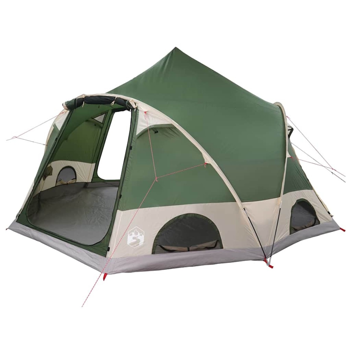 vidaXL Σκηνή Dome 4 Ατόμων με στέγη Πράσινο 505 x 450 x 248 εκ.