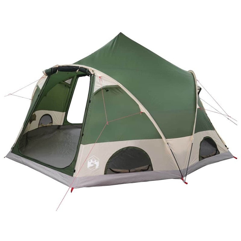 vidaXL Σκηνή Dome 4 Ατόμων με στέγη Πράσινο 505 x 450 x 248 εκ.