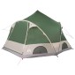 vidaXL Σκηνή Dome 4 Ατόμων με στέγη Πράσινο 505 x 450 x 248 εκ.