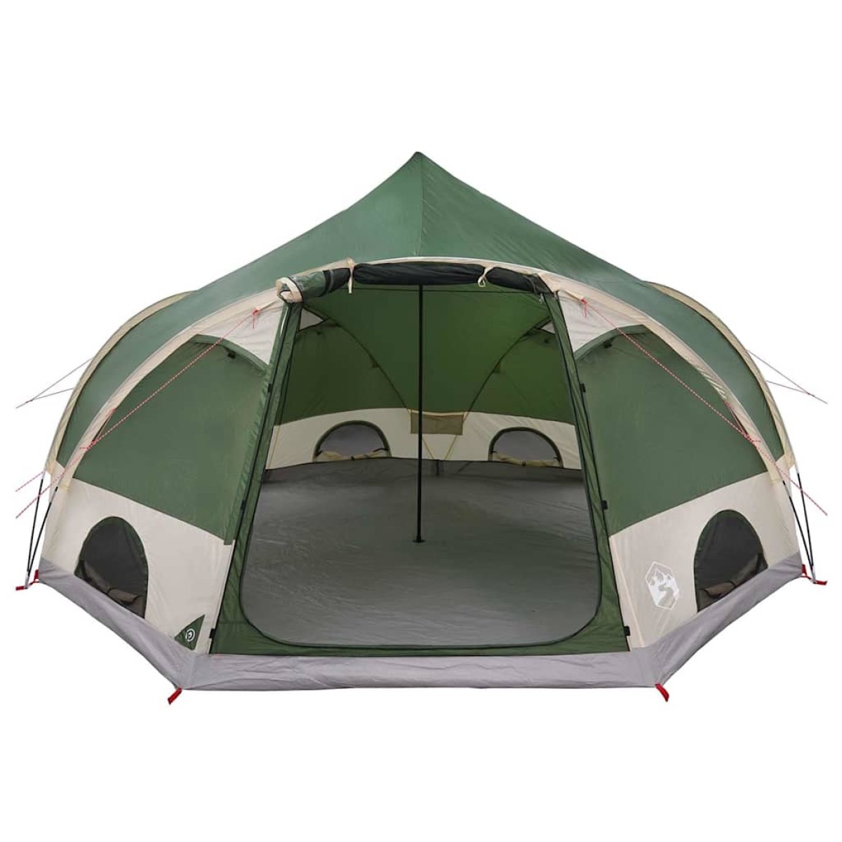 vidaXL Σκηνή Dome 4 Ατόμων με στέγη Πράσινο 505 x 450 x 248 εκ.
