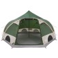 vidaXL Σκηνή Dome 4 Ατόμων με στέγη Πράσινο 505 x 450 x 248 εκ.