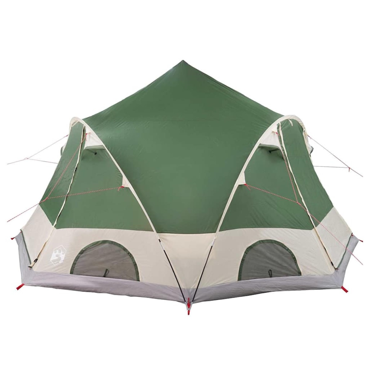 vidaXL Σκηνή Dome 4 Ατόμων με στέγη Πράσινο 505 x 450 x 248 εκ.