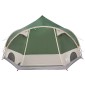 vidaXL Σκηνή Dome 4 Ατόμων με στέγη Πράσινο 505 x 450 x 248 εκ.