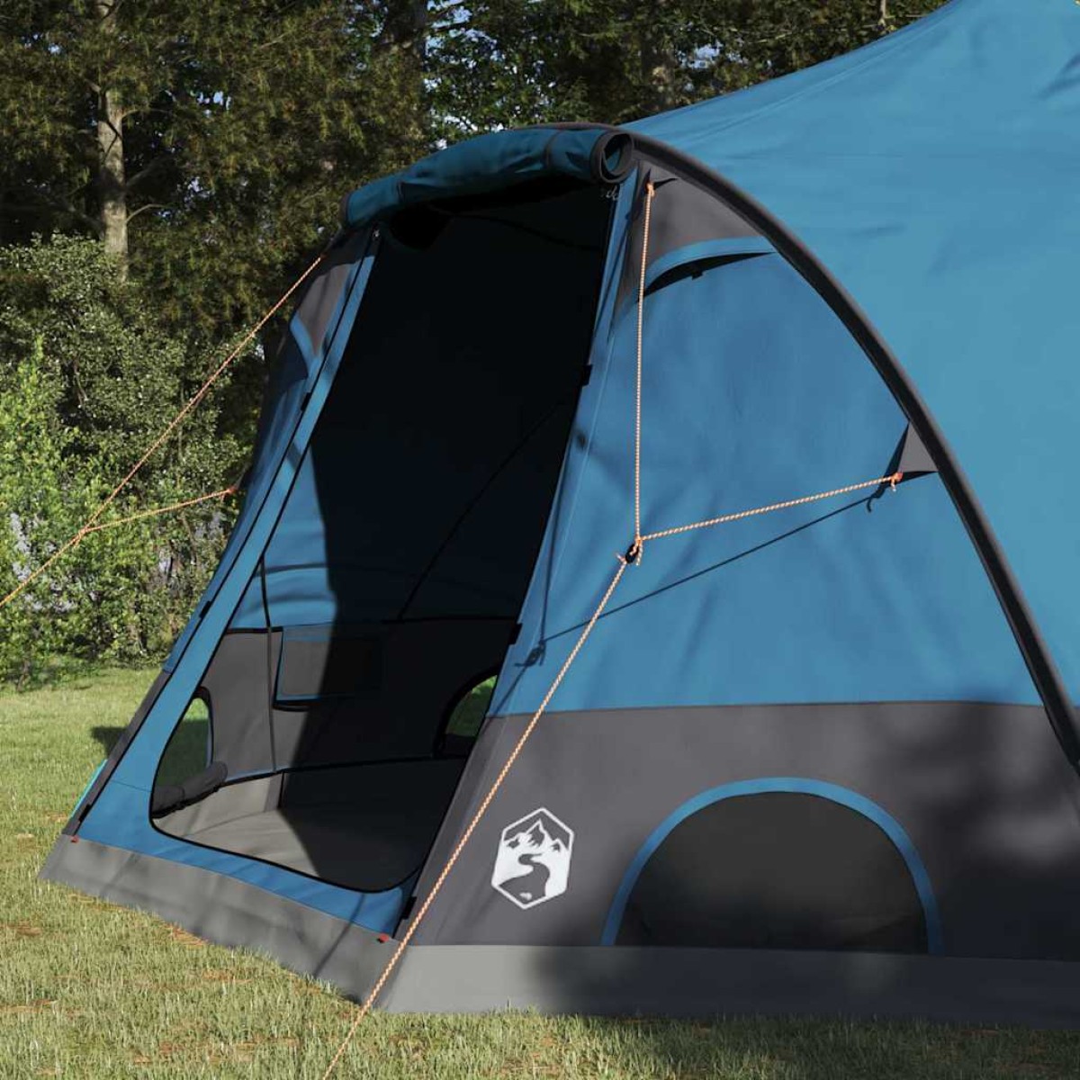 vidaXL Σκηνή Dome 4 Ατόμων με στέγη Μπλε 505 x 450 x 248 εκ.