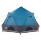 vidaXL Σκηνή Dome 4 Ατόμων με στέγη Μπλε 505 x 450 x 248 εκ.
