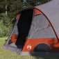 vidaXL Σκηνή Dome 4 Ατόμων Γκρι και Πορτοκαλί 505 x 450 x 248 εκ.