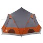 vidaXL Σκηνή Dome 4 Ατόμων Γκρι και Πορτοκαλί 505 x 450 x 248 εκ.