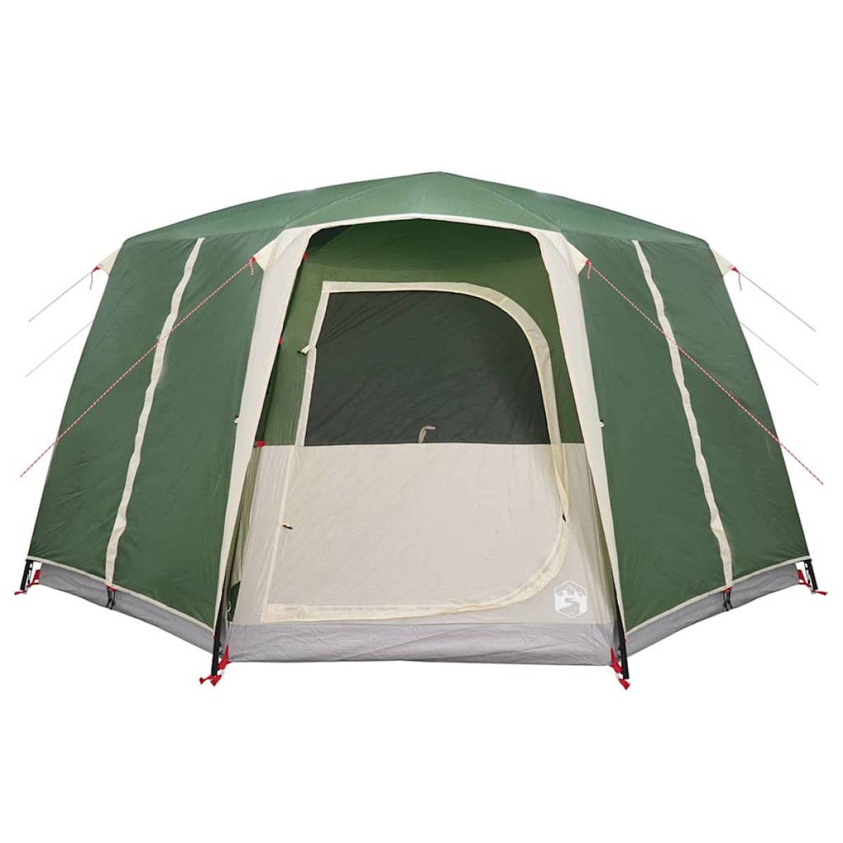 vidaXL Καμπίνα Τέντα 6-Ατόμων με στέγη Πράσινο 425 x 396 x 222 εκ