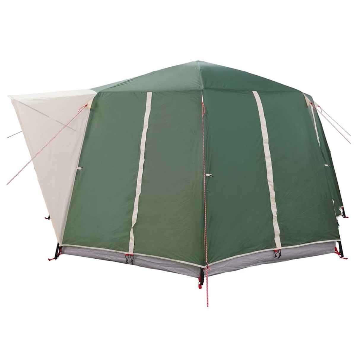 vidaXL Καμπίνα Τέντα 6-Ατόμων με στέγη Πράσινο 425 x 396 x 222 εκ