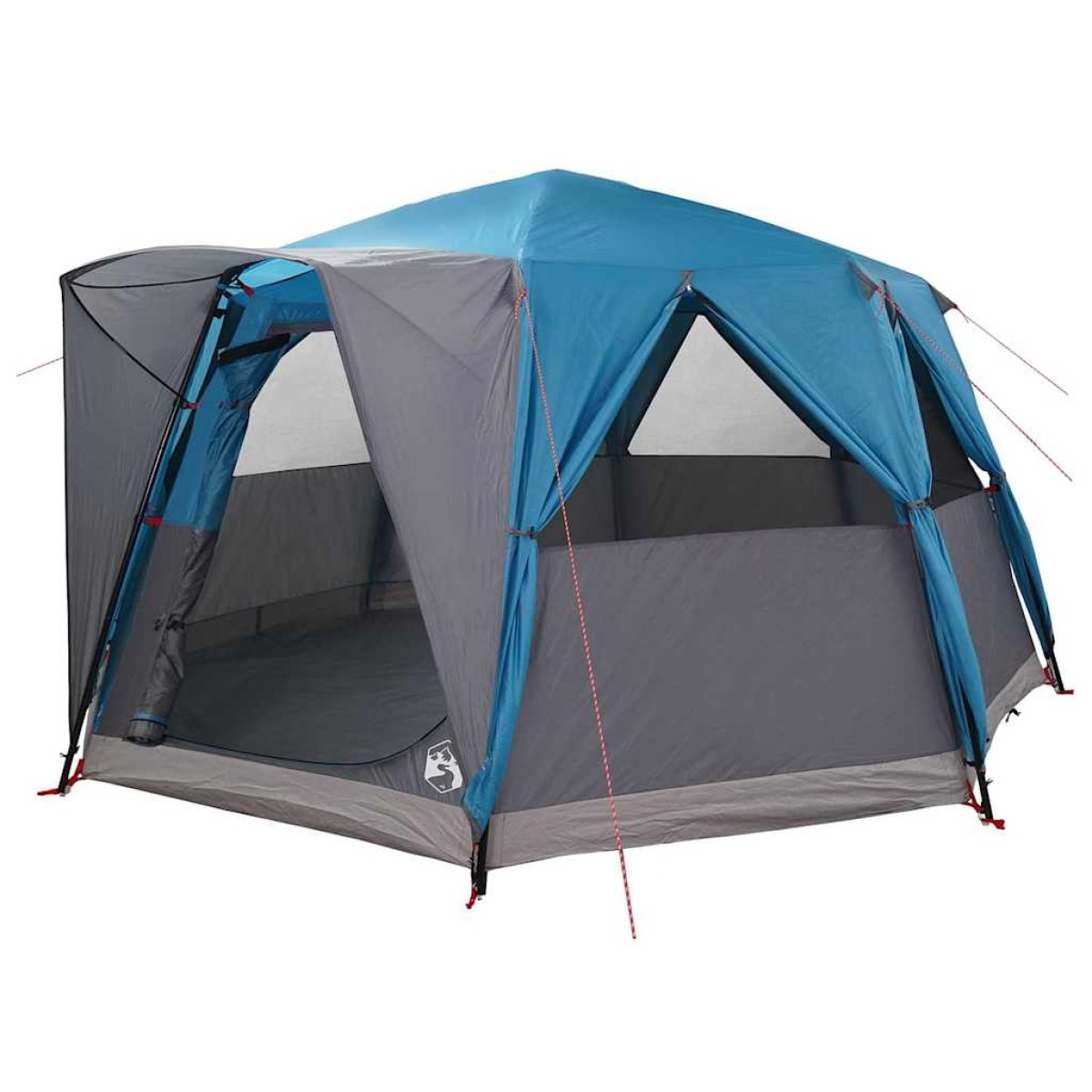 vidaXL Καμπίνα Τέντα 6-Ατόμων με στέγη Μπλε 425 x 396 x 222 εκ