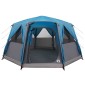 vidaXL Καμπίνα Τέντα 6-Ατόμων με στέγη Μπλε 425 x 396 x 222 εκ