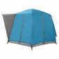vidaXL Καμπίνα Τέντα 6-Ατόμων με στέγη Μπλε 425 x 396 x 222 εκ