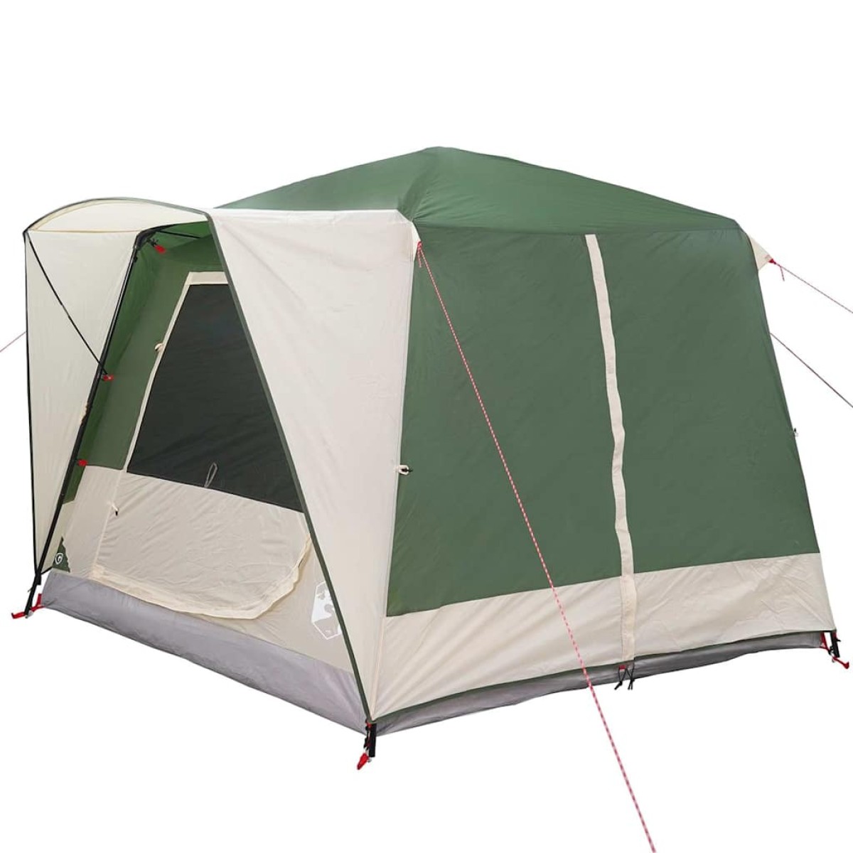 vidaXL Καμπίνα για 5 άτομα Πράσινο και Λευκό 333 x 317 x 194 εκ